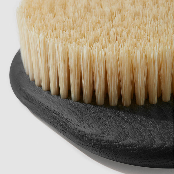 Polishing Brush with grip, dark horse hair